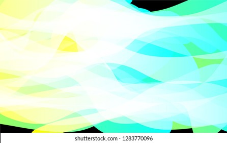 Tech Liquid Background. Colorful Neon Futuristic Design for Print, Brochure, Placard. Gradient Shapes on Black Background.