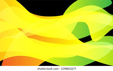 Tech Liquid Background. Colorful Neon Futuristic Design for Print, Brochure, Placard. Gradient Shapes on Black Background.