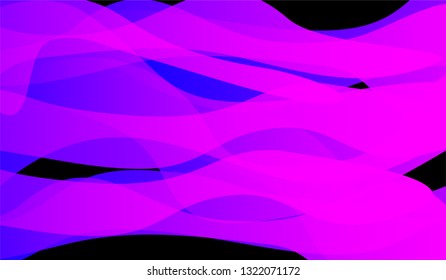 Tech Liquid Background. Colorful Neon Modern Design for Card, Cover, Poster. Gradient Shapes on Black Background.
