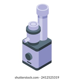 Tech liquid juicer icon isometric vector. Machine maker. Citrus glass