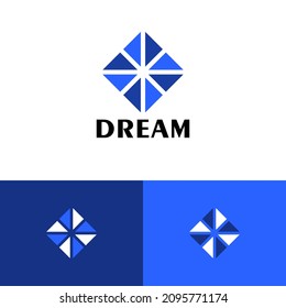 Tech logo design concept. Metaverse brand company logomark illustration. Can representing code, crypto, spark, system, connect.