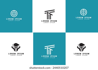 tech logo design template element, Business and Technology Logos. Flat Vector Logo Design Template Element.