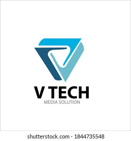 tech logo designs simple modern for technology service