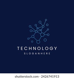 Ilustración vectorial de plantilla de diseño de icono de logotipo técnico