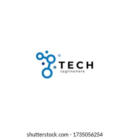 tech logo icon vector isolated