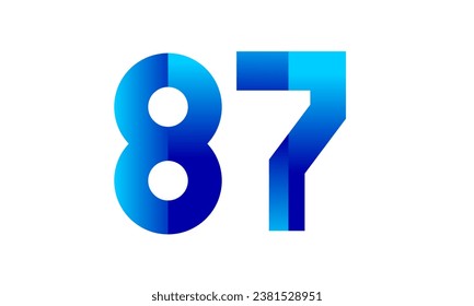 Logo técnico degradado azul moderno