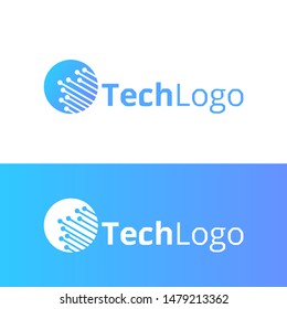 tech logo with modern concept