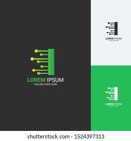i tech logo template vektor