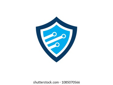 Tech logo vector icon template