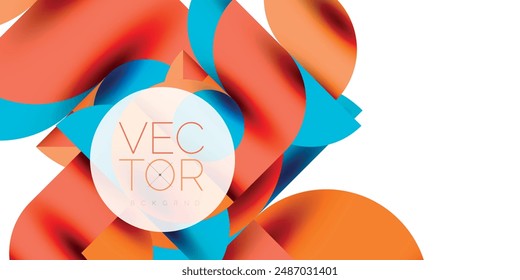 Tecnología Formas circulares mínimas arte geométrico. Vector círculos modernos