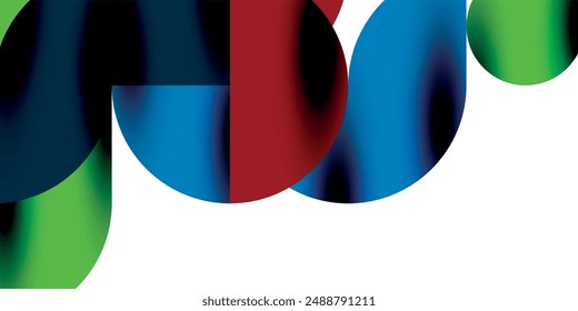 Tech Minimal Circular Formens Geometrische Kunst. Vektorgrafik Moderne Kreise