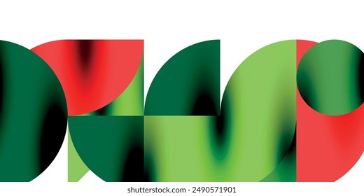 Tech minimal circular shapes geometric art. Vector modern circles