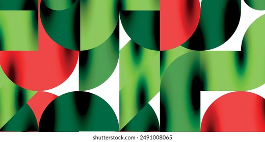 Tech minimal circular shapes geometric art. Vector modern circles