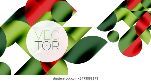 Tecnología Formas circulares mínimas arte geométrico. Vector círculos modernos