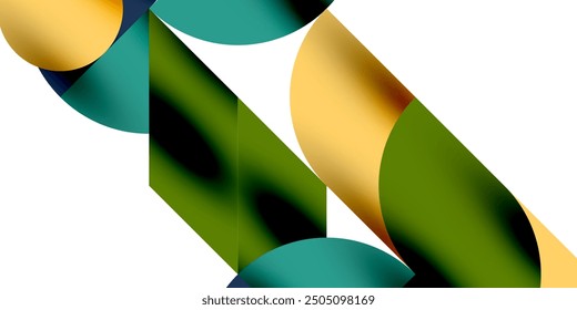 Formas circulares mínimas de la tecnología arte geométrico. Vector círculos modernos