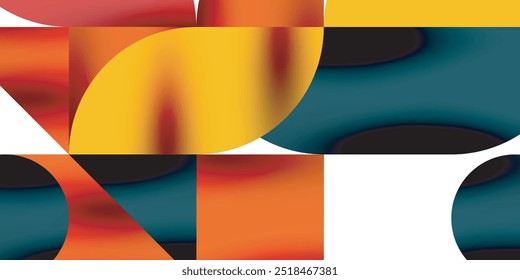 Tecnologia de formas circulares mínimas geométrica arte. Vetor círculos modernos