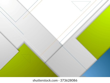 Plantilla de folleto corporativo mínima de tecnología. Fondo del folleto del vector