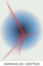 Tech Minimal Geometric Vector Poster Design with Lines and Gradient Colorful Circles. Collection of Abstract Backgrounds for Covers, Flyers, Templates, Booklets, Cards, Brochures, Branding, etc.