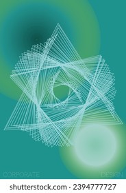 Tech Minimal Geometric Vector Poster Design with Lines and Gradient Colorful Circles. Set of Abstract Backgrounds for Covers, Flyers, Templates, Booklets, Cards, Brochures, Branding, etc.