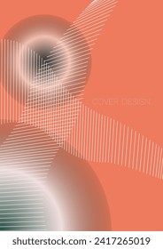 Tech Minimal Geometric Vector Poster Design with Lines and Gradient Colorful Circles. Set of Abstract Backgrounds for Covers, Flyers, Templates, Booklets, Cards, Brochures, Branding, etc.