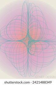 Tech Minimal Geometric Vector Poster Design with Lines and Gradient Colorful Circles. Collection of Abstract Backgrounds for Covers, Flyers, Templates, Booklets, Cards, Brochures, Branding, etc.