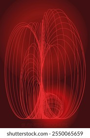 Tech Minimal Geometric Vector Poster Design with Lines and Gradient Colorful Circles. Collection of Abstract Backgrounds for Covers, Flyers, Templates, Booklets, Cards, Brochures, Branding, etc.
