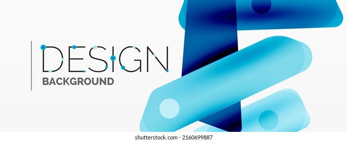 Tech minimal geometric wallpaper. Creative abstract background. Ribbon style stripes vector illustration for wallpaper banner background or landing page