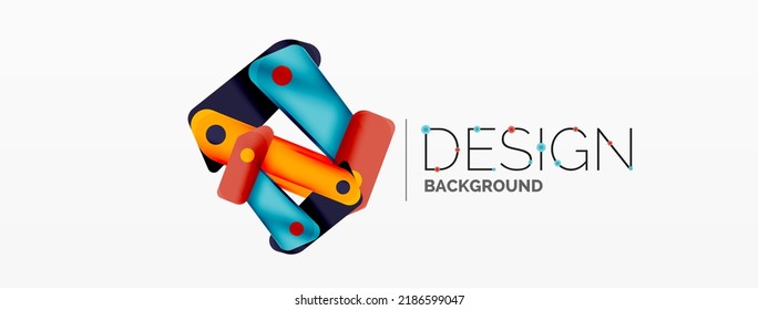 Papel de pared geométrico mínimo tecnológico. Fondo creativo abstracto. Ilustración vectorial de franjas de estilo de cinta para fondo de carteles de fondo o página de aterrizaje