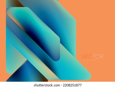 Tech minimal geometric wallpaper. Creative abstract background. Vector illustration for wallpaper banner background or landing page