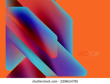Tech minimal geometric wallpaper. Creative abstract background. Vector illustration for wallpaper banner background or landing page