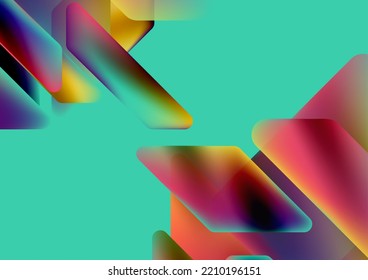 Tech minimal geometric wallpaper. Creative abstract background. Vector illustration for wallpaper banner background or landing page
