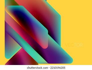 Tech minimal geometric wallpaper. Creative abstract background. Vector illustration for wallpaper banner background or landing page