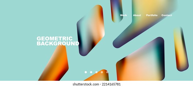 Tech minimal geometric wallpaper. Creative abstract background. Vector illustration for wallpaper banner background or landing page