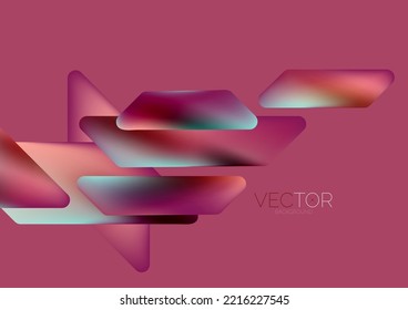 Tech minimal geometric wallpaper. Creative abstract background. Vector illustration for wallpaper banner background or landing page
