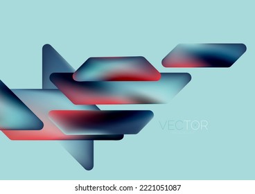 Tech minimal geometric wallpaper. Creative abstract background. Vector illustration for wallpaper banner background or landing page