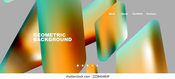 Tech minimal geometric wallpaper. Creative abstract background. Vector illustration for wallpaper banner background or landing page