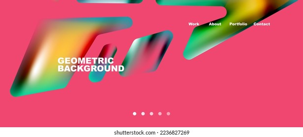 Tech minimal geometric wallpaper. Creative abstract background. Vector illustration for wallpaper banner background or landing page