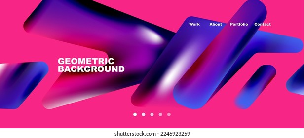 Tech minimal geometric wallpaper. Creative abstract background. Vector illustration for wallpaper banner background or landing page
