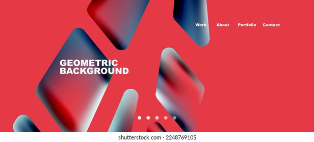 Tech minimal geometric wallpaper. Creative abstract background. Vector illustration for wallpaper banner background or landing page