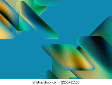 Technisch minimale geometrische Tapete. Kreativer abstrakter Hintergrund. Vektorgrafik für Bildschirmhintergrund oder Landeeite