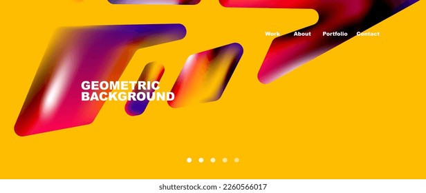 Tech minimal geometric wallpaper. Creative abstract background. Vector illustration for wallpaper banner background or landing page