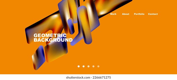Tech minimal geometric wallpaper. Creative abstract background. Vector illustration for wallpaper banner background or landing page