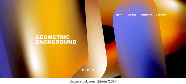 Tech minimal geometric wallpaper. Creative abstract background. Vector illustration for wallpaper banner background or landing page