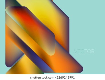 Tech minimal geometric wallpaper. Creative abstract background. Vector illustration for wallpaper banner background or landing page