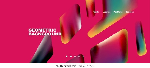 Tech minimal geometric wallpaper. Creative abstract background. Vector illustration for wallpaper banner background or landing page