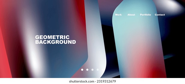Tech minimal geometric wallpaper. Creative abstract background. Vector illustration for wallpaper banner background or landing page