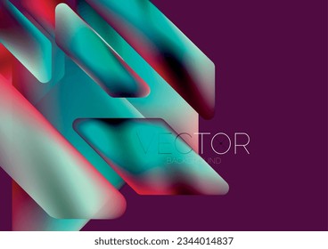 Tech minimal geometric wallpaper. Creative abstract background. Vector illustration for wallpaper banner background or landing page