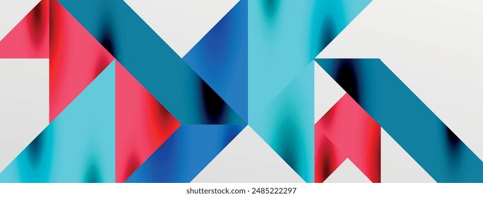 Technisch minimale überlappende Dreieck Formen Elemente geometrisches Grafikmuster