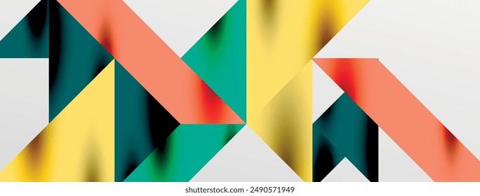 Tech minimal overlapping triangle shapes elements geometric graphic pattern