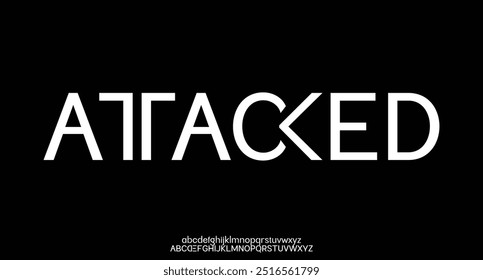 fontes modernas do alfabeto urbano da tecnologia. Tipografia esporte, jogo, tecnologia, moda, digital, futuro criativo logotipo fonte.